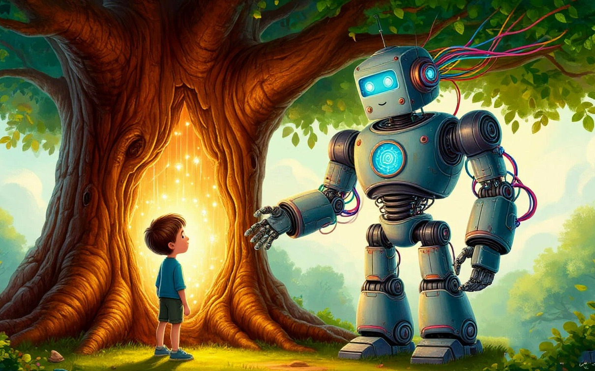 Мастер и сломанный робот