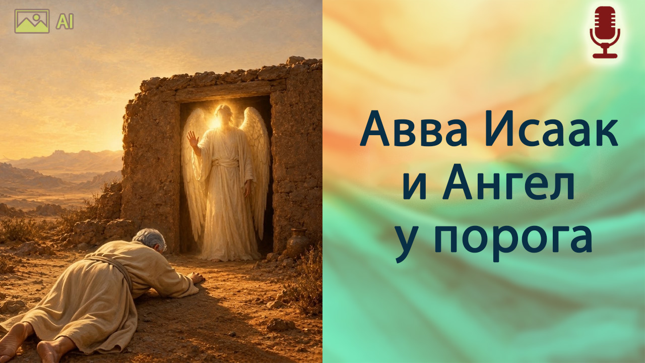 Авва Исаак и Ангел у порога