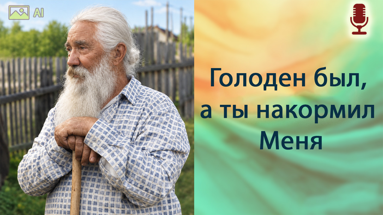 Голоден был, а ты накормил Меня